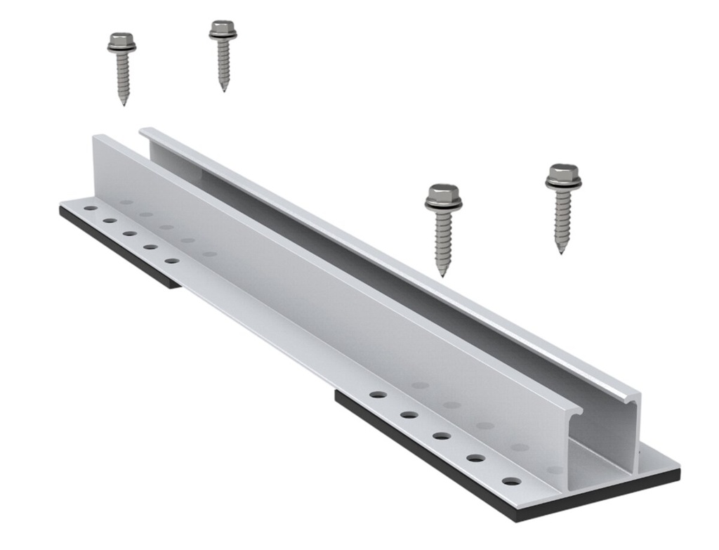 [A09593] Lever Short Rail Set L-375mm Trapezoidal Sheet Metal