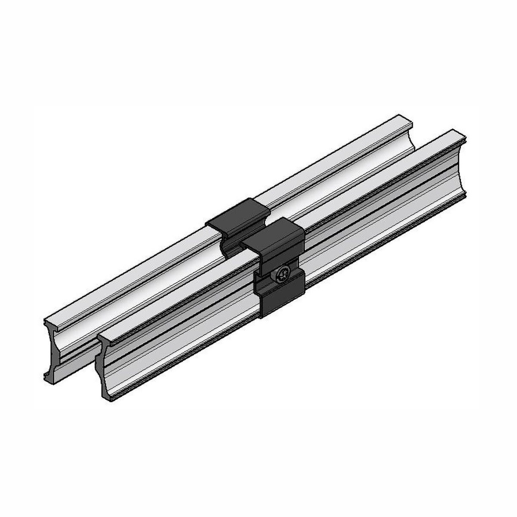 SL Rack Innenverbinder RAIL 2.0 für RAIL 40, schwarz eloxiert
