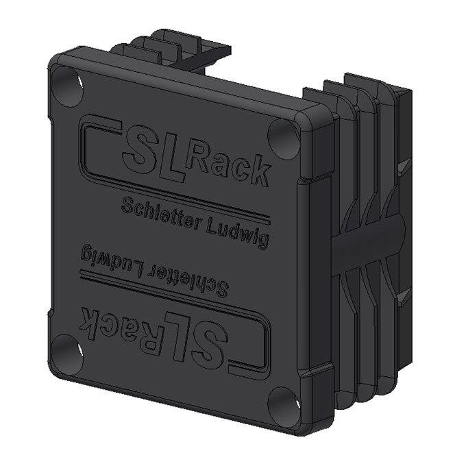 [A03793] SL Rack Kunststoff-Endkappe RAIL 40, schwarz