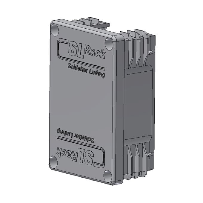 [A03794] SL Rack plastic end cap RAIL 60, grey