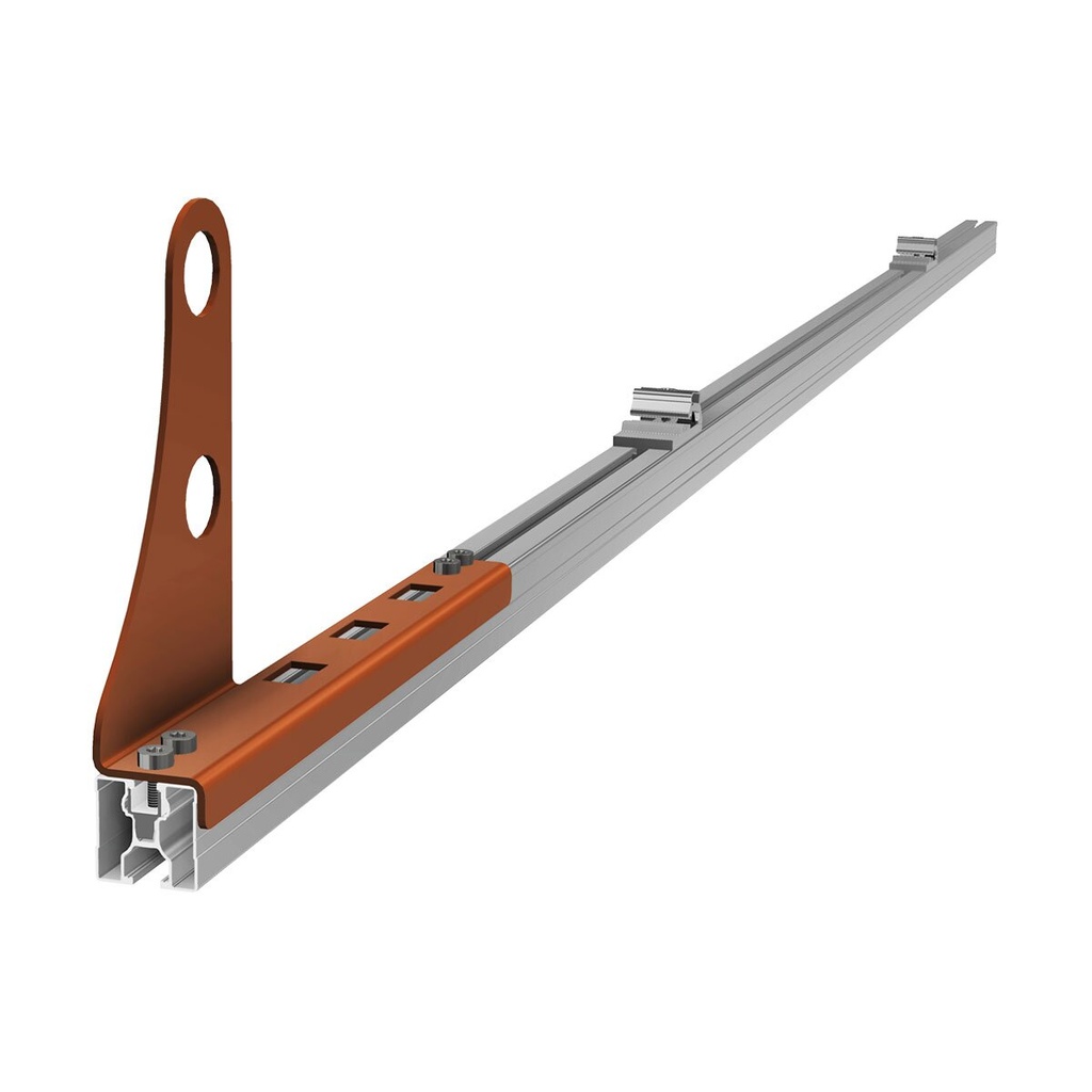 [A08191] SL Rack sneeuwvanger-set/sneeuwvangerbeugel – Baksteenrood RAL 8004
