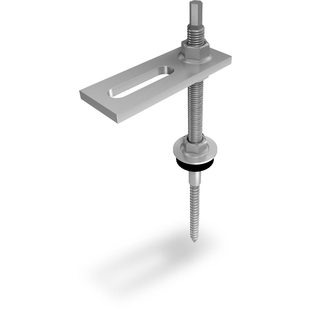 [A01546] K2 Stockschraube M10x180, vormontiert- Wellfaserzementeindeckung