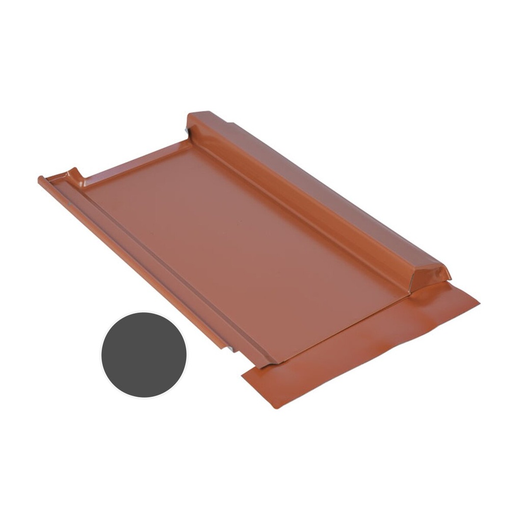 [A01194] Marzari Metalldachplatte Typ Grande 290 schwarzgrau