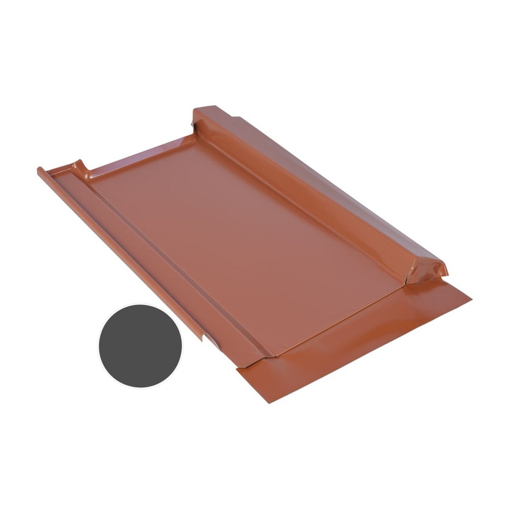 [A01206] Marzari Metalldachplatte Typ Grande 313 schwarzgrau