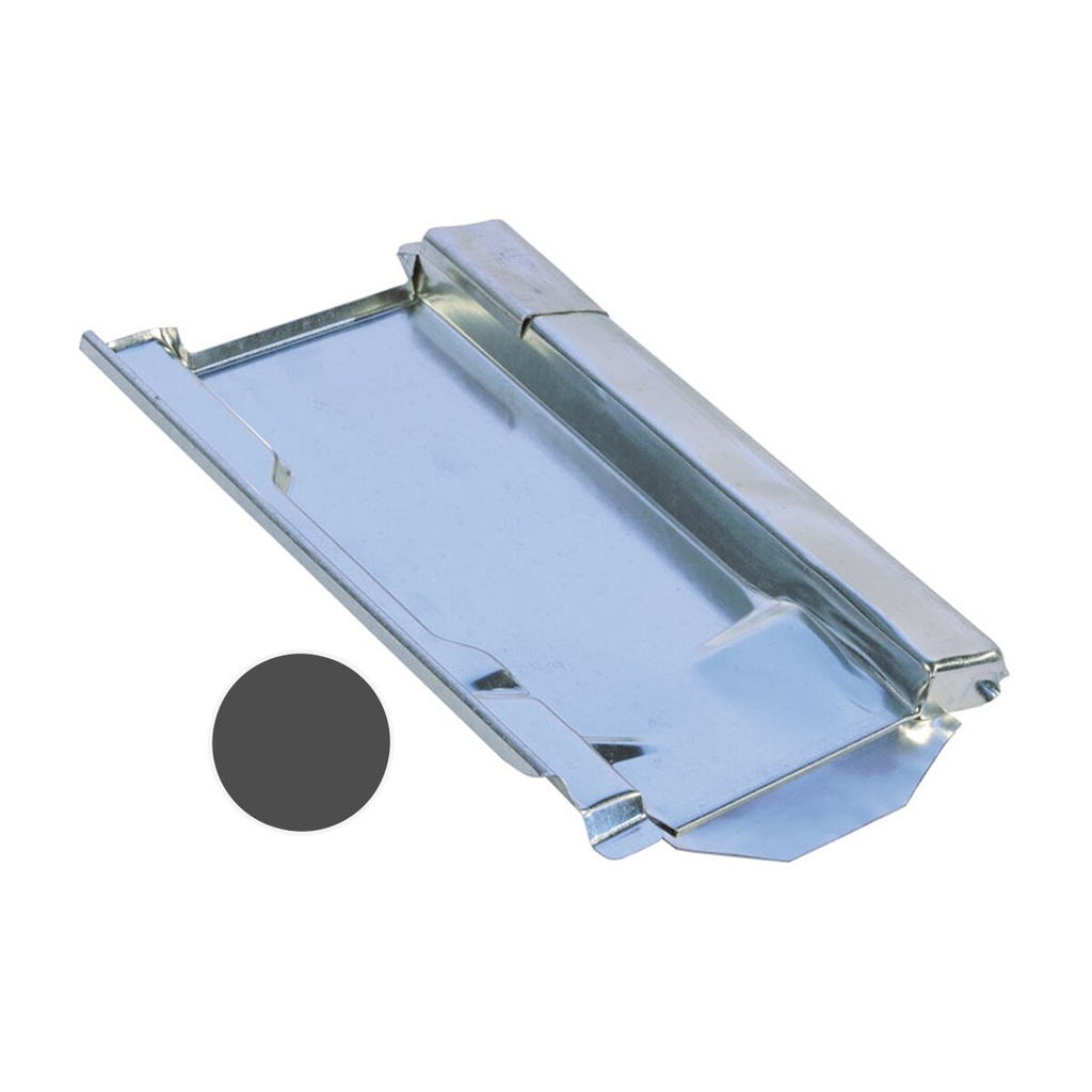 [A01153] Marzari Metalldachplatte Typ Ton 240 schwarzgrau