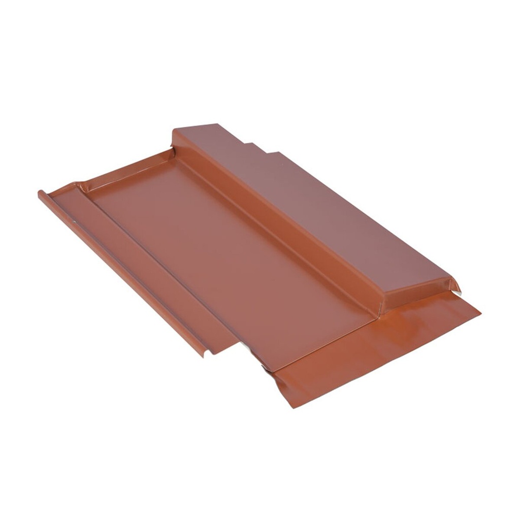 [A01173] Tôle de toiture métallique Marzari, type Ton 280, rouge
