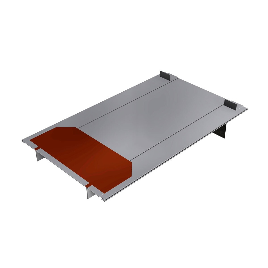 [A07112] SL Rack metal roof panel SL Alu L, brick red RAL 8004