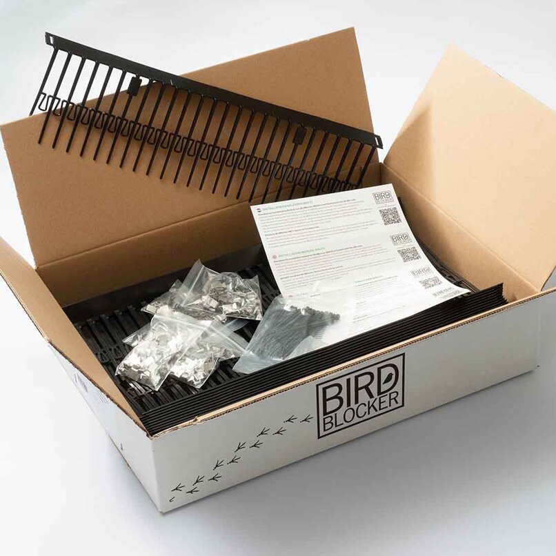 [A03490] Dispositif anti-pigeons BirdBlocker, 30 m, 12,5 cm de hauteur