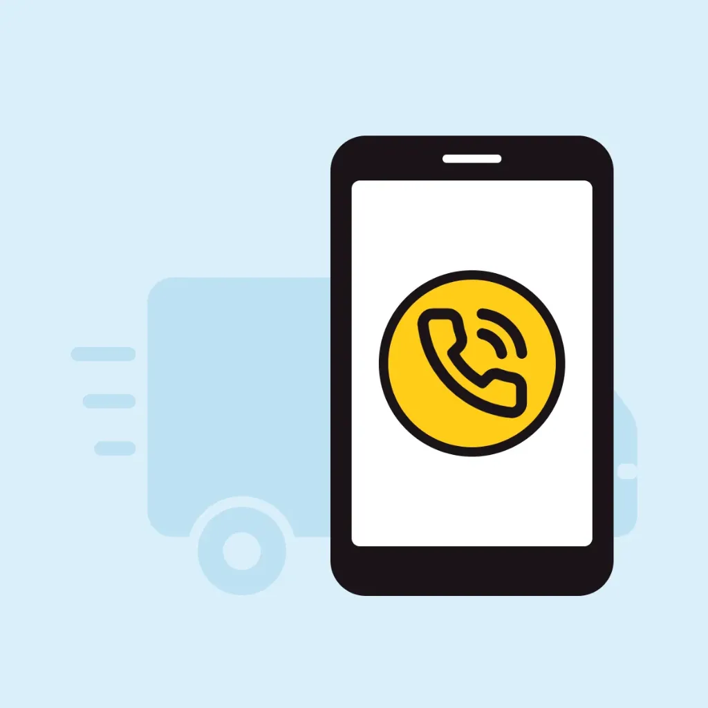 [FRACHT-LIEF-AVIS] Levering met telefonische aankondiging