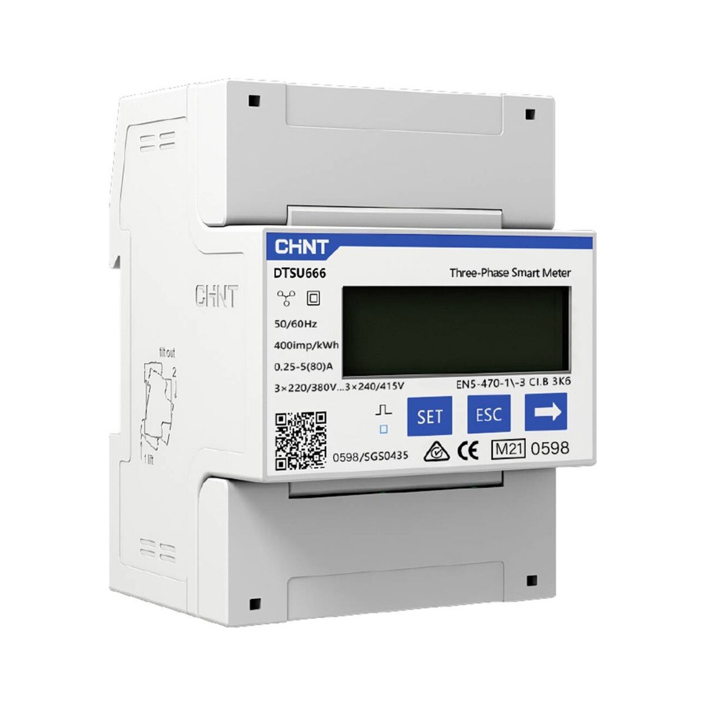 [A08911] SAJ driefasige elektriciteitsmeter DTSU666 1,5-6 A