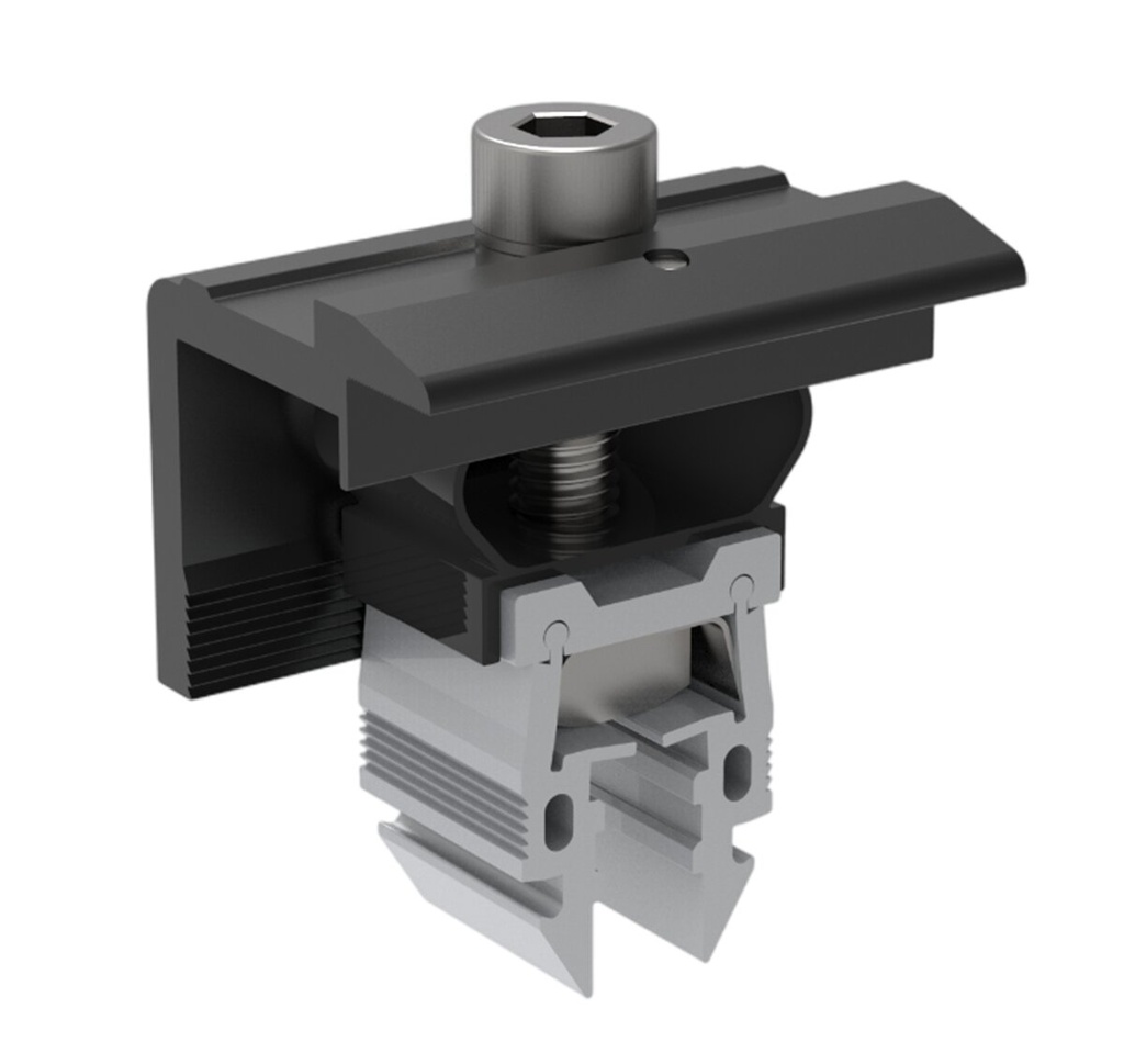 [A09590] Lever Endklemme schwarz universal
